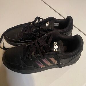 Adidas Kids Black and Purple Sneakers